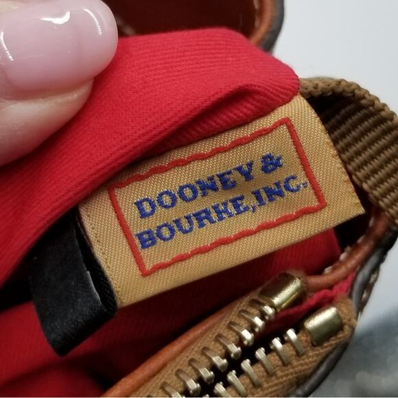 Dooney & Bourke Natural Leather Large Willa Zip Satchel Handbag - Picture 11 of 16